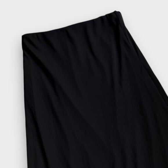 ALEX EVENINGS VINTAGE CHIFFON LAYERED MAXI SKIRT BLACK MADE IN USA SIZE MEDIUM - Picture 4 of 8